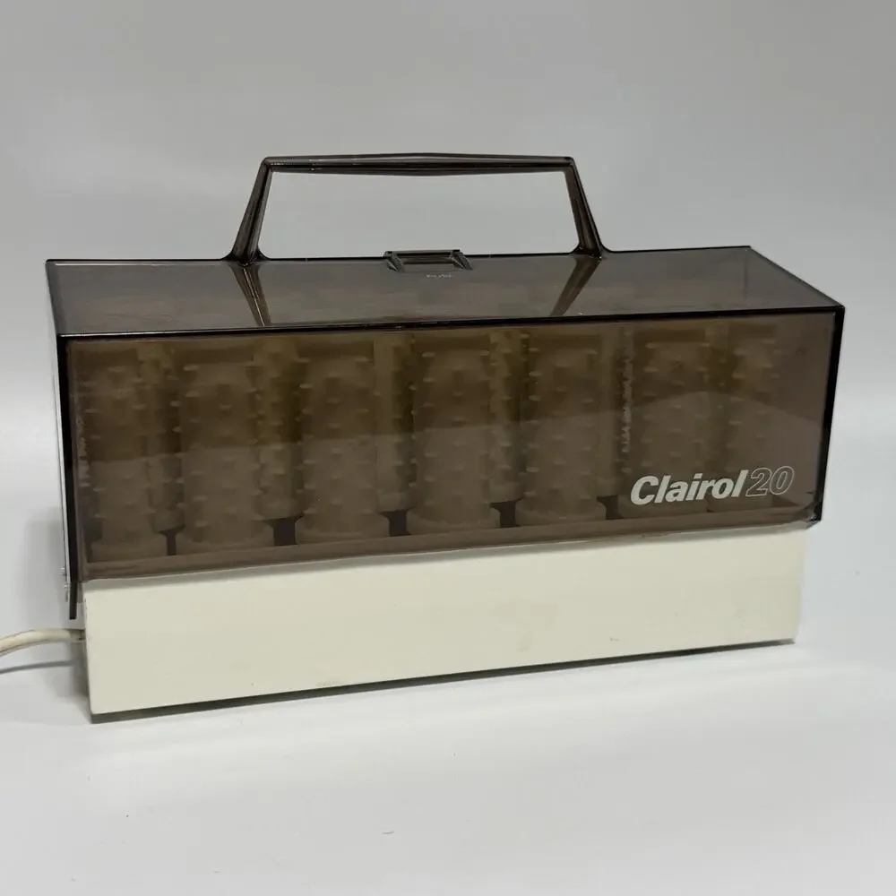 Vtg Clairol 20 Instant Hairsetter C 20 S-Z Curlers Rollers NO CLIPS Denmark